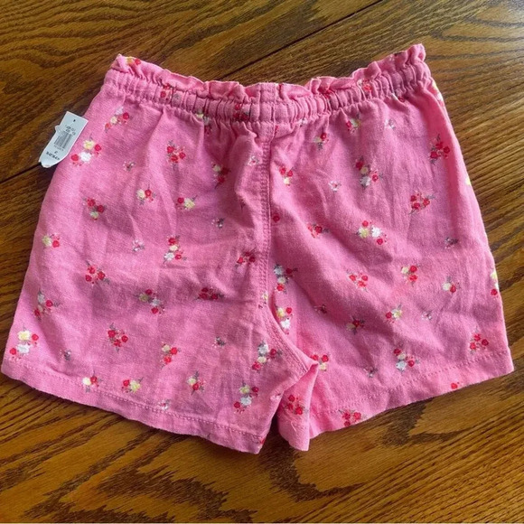Old Navy Toddler Girls Sz 4 Linen Blend Floral Shorts New NWT - Picture 5 of 5